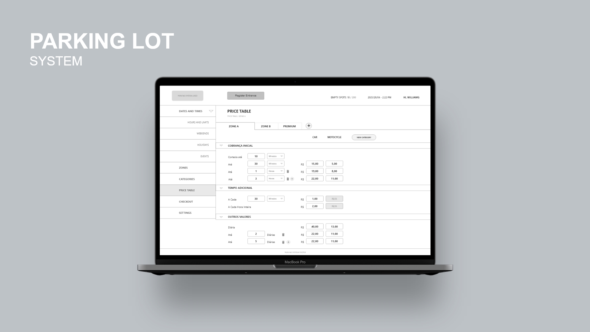 parking showcase mockup