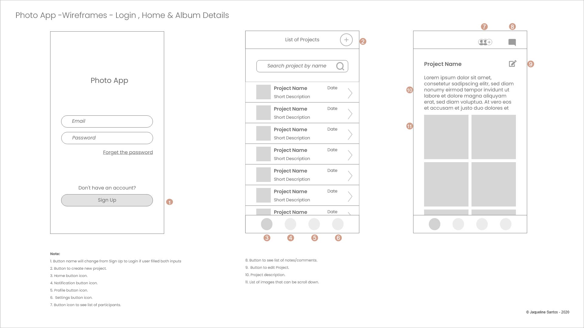 photoapp wireframe sample