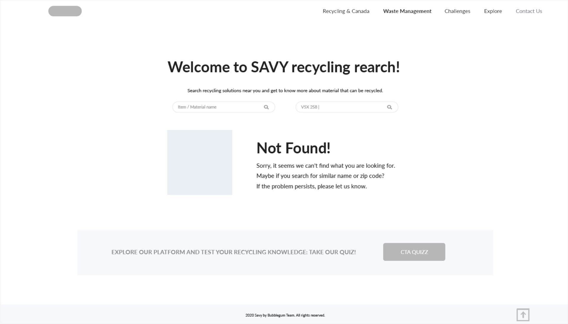 Savy desktop wireframe details sample