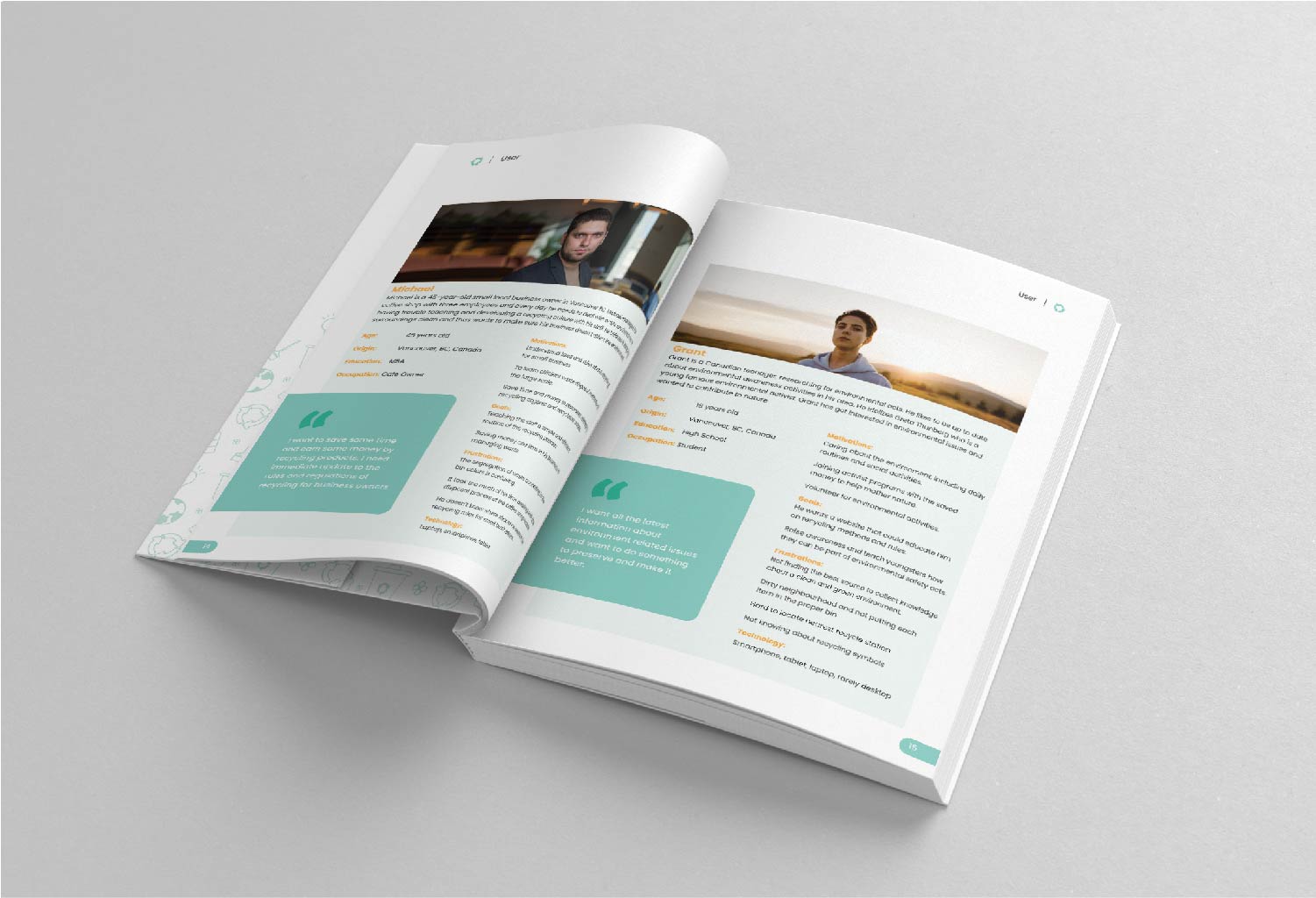 Savy Proposal documentation mockup inside