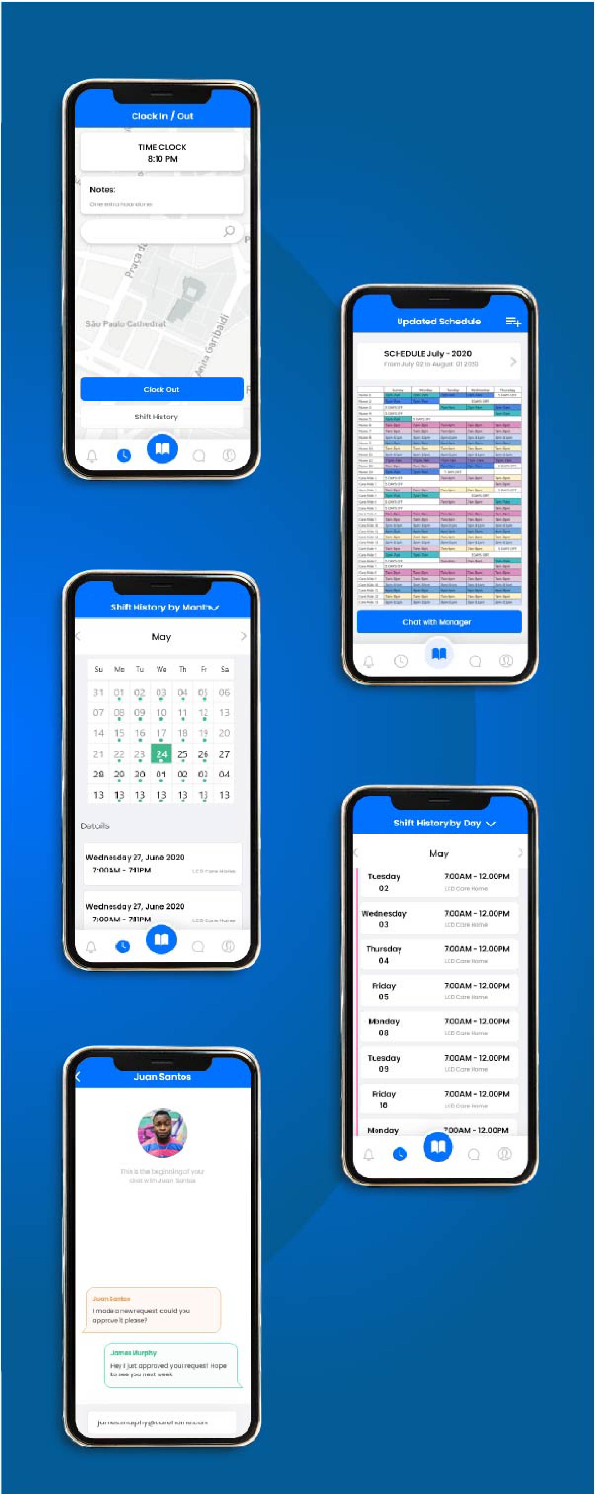 Tidy mobile mockups