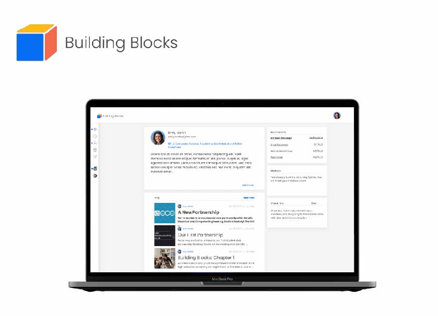 Building Blocks responsive mockups