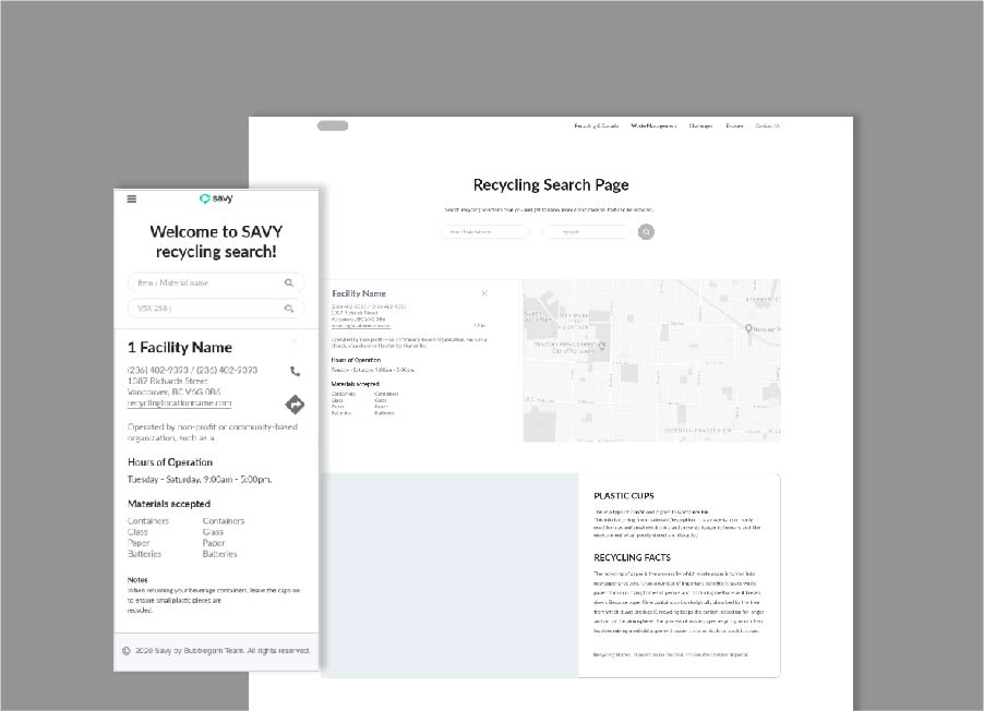 Savy ux wireframes